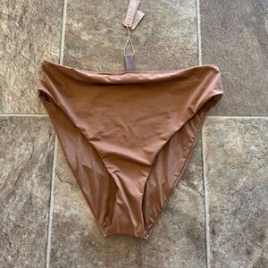 Skims Swim Mid Waist Bottom Almond Size XL